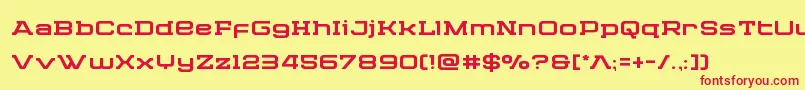 Cydoniacentury Font – Red Fonts on Yellow Background