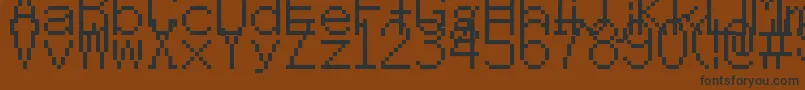 MegaManZx Font – Black Fonts on Brown Background