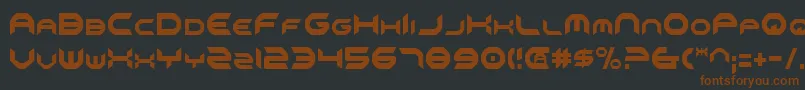 OmniGirlCondensed Font – Brown Fonts on Black Background