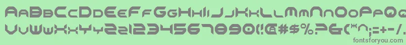 OmniGirlCondensed Font – Gray Fonts on Green Background
