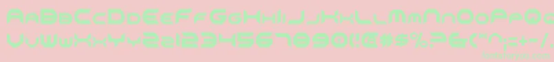 OmniGirlCondensed Font – Green Fonts on Pink Background