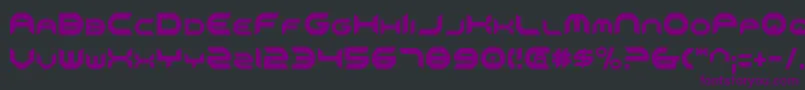 OmniGirlCondensed Font – Purple Fonts on Black Background