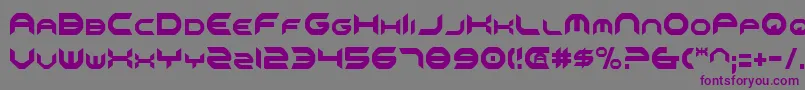 OmniGirlCondensed Font – Purple Fonts on Gray Background