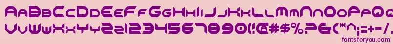 OmniGirlCondensed Font – Purple Fonts on Pink Background