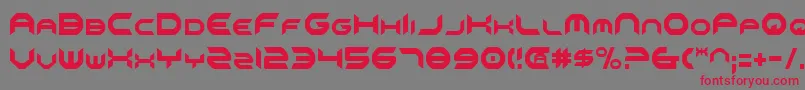OmniGirlCondensed-fontti – punaiset fontit harmaalla taustalla