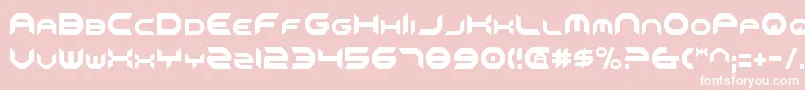 OmniGirlCondensed Font – White Fonts on Pink Background