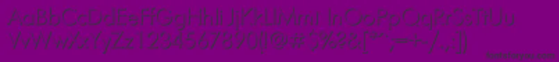 Futurafuturisvolumelightc Font – Black Fonts on Purple Background