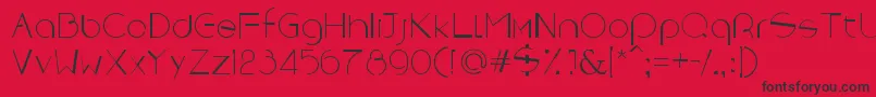 Rebornx Font – Black Fonts on Red Background