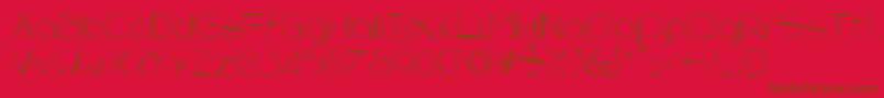 Rebornx Font – Brown Fonts on Red Background