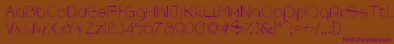 Rebornx Font – Purple Fonts on Brown Background