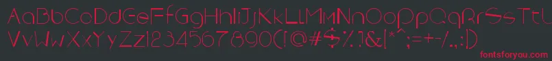Rebornx Font – Red Fonts on Black Background