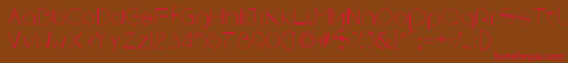 Rebornx Font – Red Fonts on Brown Background
