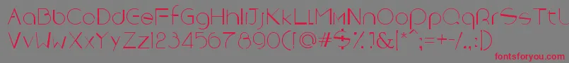 Rebornx Font – Red Fonts on Gray Background