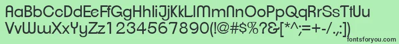 ClementepdagBook Font – Black Fonts on Green Background