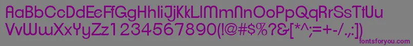 ClementepdagBook Font – Purple Fonts on Gray Background