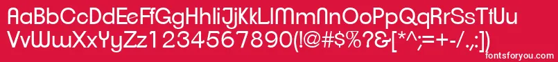 ClementepdagBook Font – White Fonts on Red Background