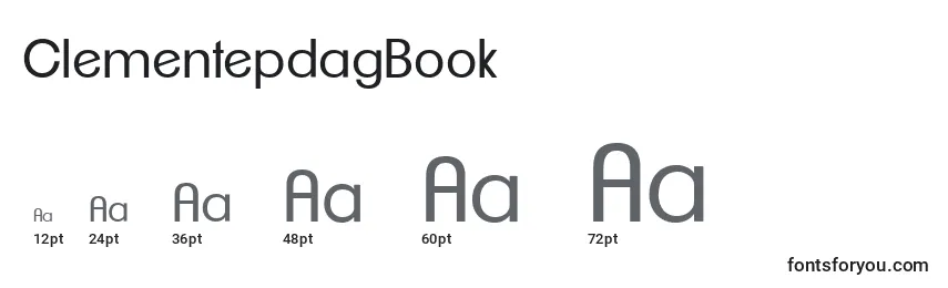 ClementepdagBook Font Sizes