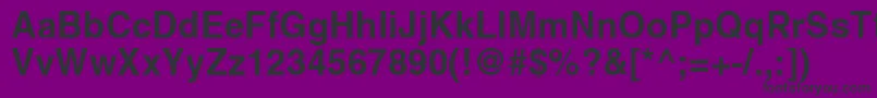 フォントPromtimperialBold – 紫の背景に黒い文字