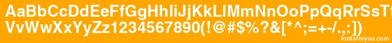 フォントPromtimperialBold – オレンジの背景に白い文字