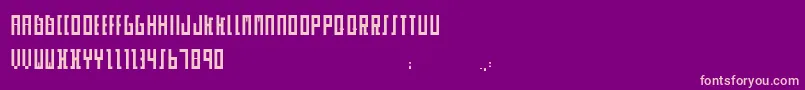 Skor Font – Pink Fonts on Purple Background