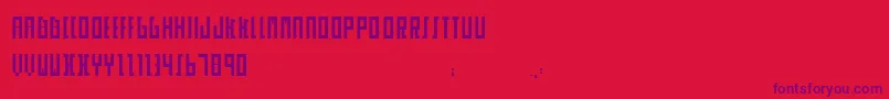 Skor Font – Purple Fonts on Red Background