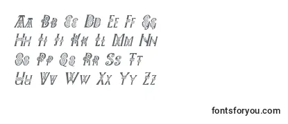 PeesCelticItalic Font