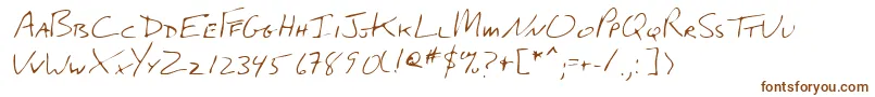 Шрифт Lehn274 – коричневые шрифты