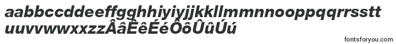 HelveticaLt86HeavyItalic-Schriftart – friesische Schriften