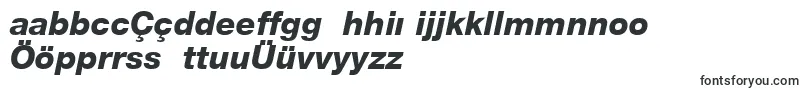 HelveticaLt86HeavyItalic-Schriftart – türkische Schriften