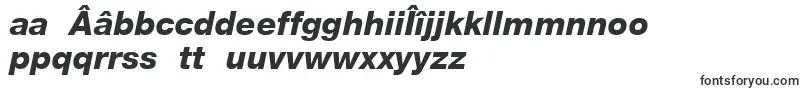 Шрифт HelveticaLt86HeavyItalic – румынские шрифты