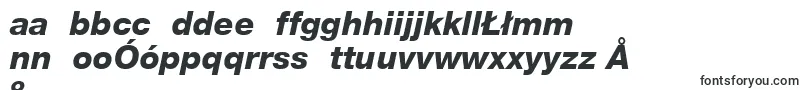 HelveticaLt86HeavyItalic-fontti – puolalaiset fontit