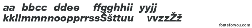 Czcionka HelveticaLt86HeavyItalic – litewskie czcionki