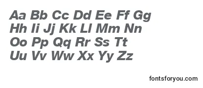 HelveticaLt86HeavyItalic Font
