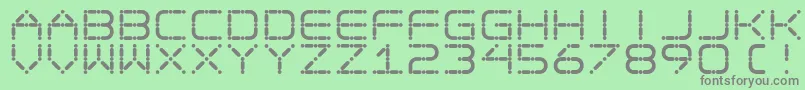 Egotrip Font – Gray Fonts on Green Background