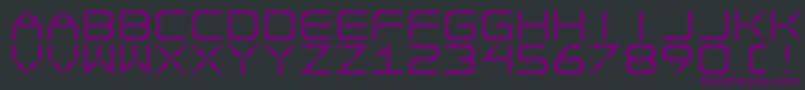 Czcionka Egotrip – fioletowe czcionki na czarnym tle