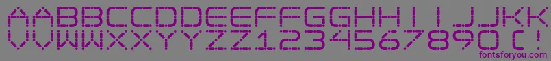 Egotrip Font – Purple Fonts on Gray Background