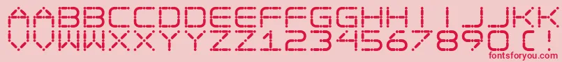 fuente Egotrip – Fuentes Rojas Sobre Fondo Rosa