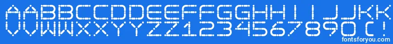 Egotrip Font – White Fonts on Blue Background