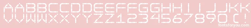 フォントEgotrip – ピンクの背景に白い文字