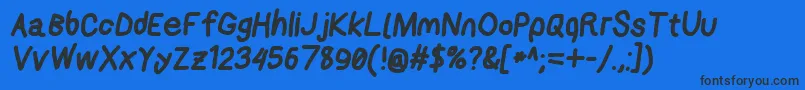 Applestormxbdita Font – Black Fonts on Blue Background