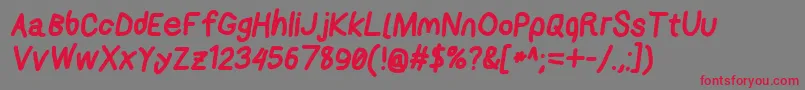 Applestormxbdita Font – Red Fonts on Gray Background