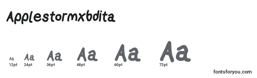 Applestormxbdita Font Sizes
