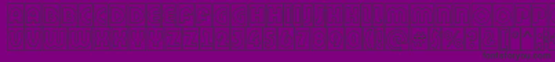 ABighaustitulcmgr Font – Black Fonts on Purple Background