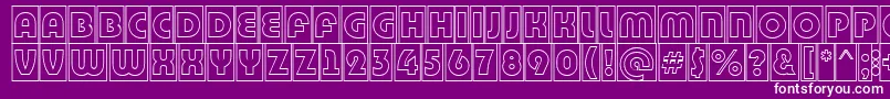 ABighaustitulcmgr Font – White Fonts on Purple Background