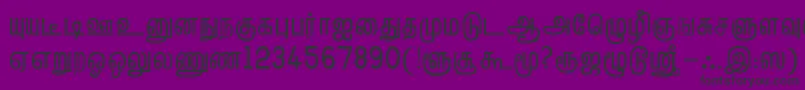 TmlHelvPlain Font – Black Fonts on Purple Background