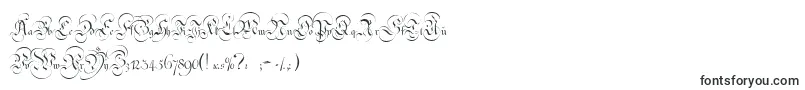 StrassburgFraktur-fontti – akzidentiaaliset fontit