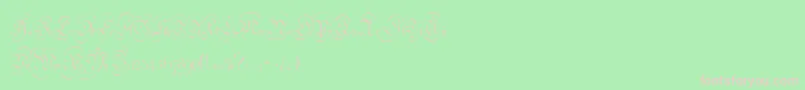 StrassburgFraktur Font – Pink Fonts on Green Background