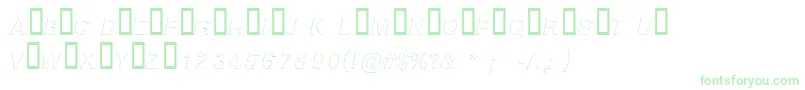 BlockshadowItalic-Schriftart – Grüne Schriften