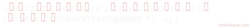 BlockshadowItalic Font – Pink Fonts on White Background
