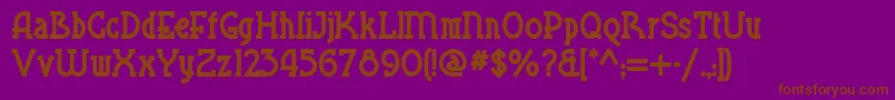 Blue Plate Special Nf Font – Brown Fonts on Purple Background